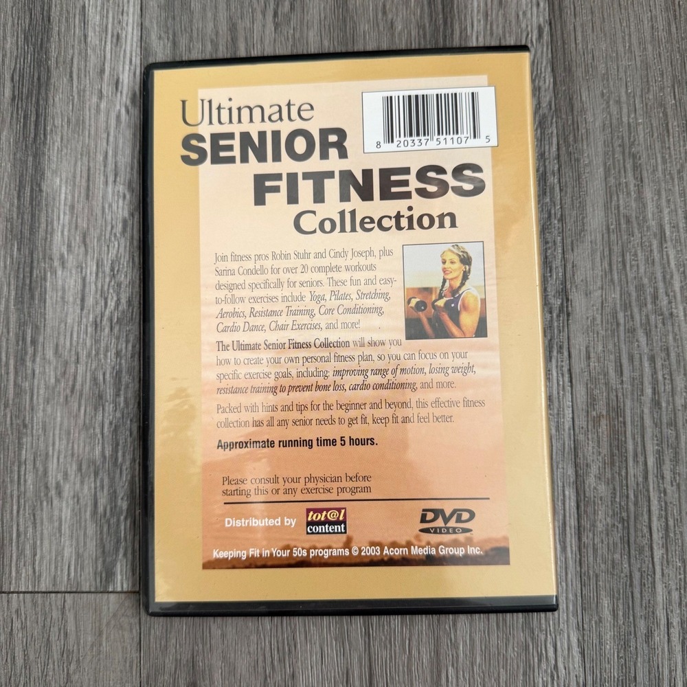 Ultimate Senior Fitness Collection 2 DVD Set Yoga Pilates Aerobics Exercise - Picture 3 of 6
